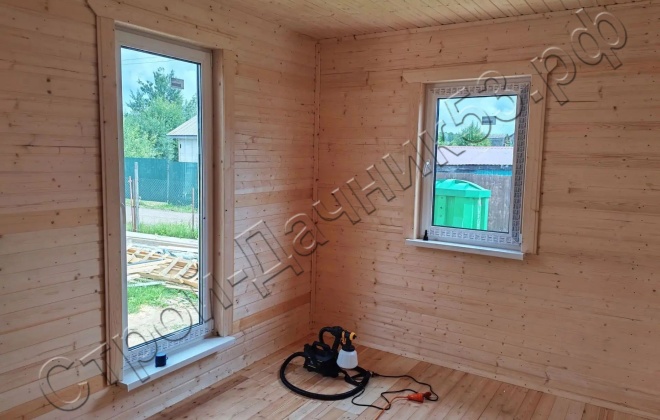 4 Каркасный дом Д-34, 9x8 м, 72 М², Смоленская область, Гагаринский район, СНТ Луч (3)
